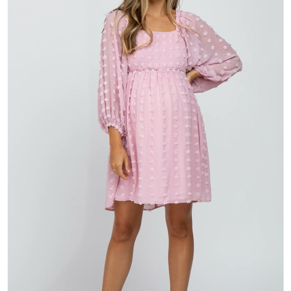 Listicle Light Pink Smocked Dress